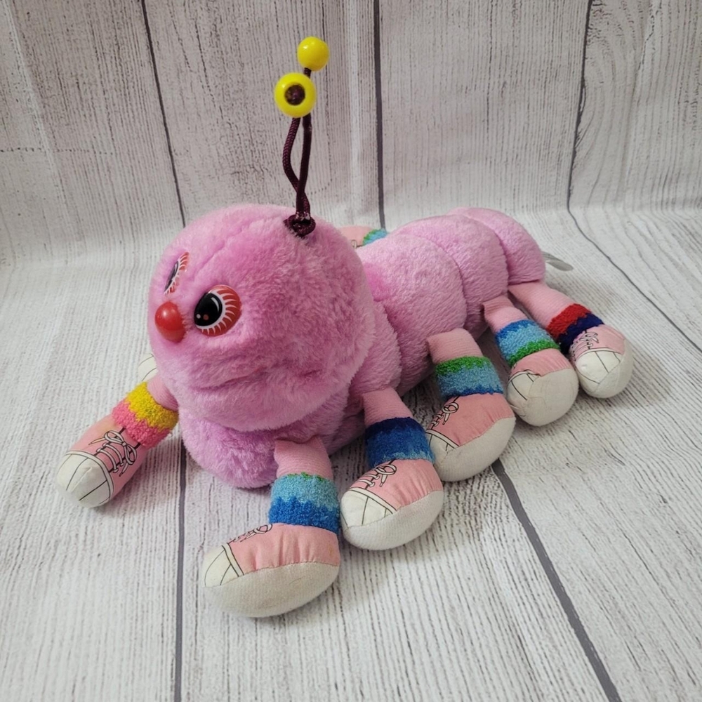 Lots-a-Lots-a-Leggggggs 1984 Pink Plush Commonwealth 10 Legs 13" RARE Vintage